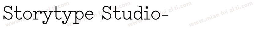 Storytype Studio字体转换
